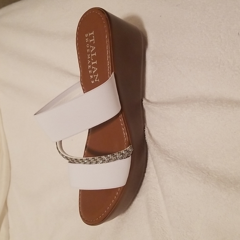 New white sandals